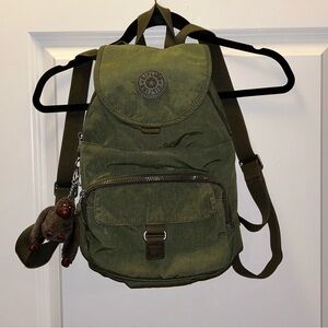Kipling Green Backpack